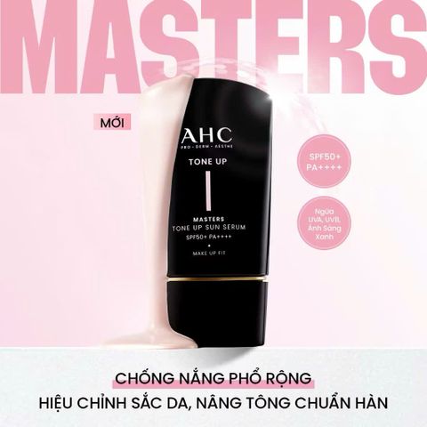 KEM CHỐNG NẮNG AHC MASTERS TONE UP SUN SERUM SPF50+ PA++++