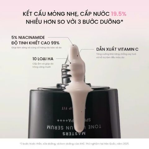 KEM CHỐNG NẮNG AHC MASTERS TONE UP SUN SERUM SPF50+ PA++++
