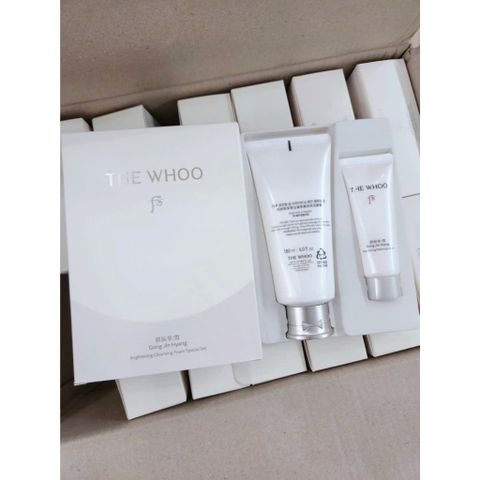 SET SỮA RỬA MẶT WHOO TRẮNG HOÀNG CUNG WHOO GONG JIN HYANG BRIGHTENING CLEANSING FOAM