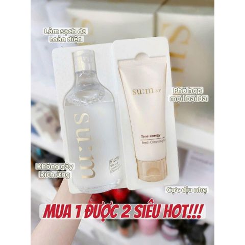 SET TẨY TRANG SUM37 400ML TẶNG KÈM SỮA RỬA MẶT 100ML HÀN QUỐC