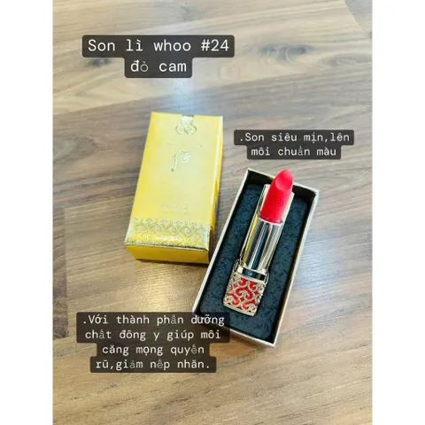 Son lì The History of Whoo màu đỏ cam