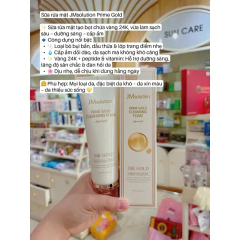 SỬA RỬA MẶT JM 24K GOLD & JM PDRN CÁ HỒI LÀM SẠCH DỊU NHẸ DA MỀM MỊN SAU MỖI LẦN RỬA