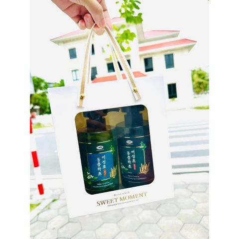 DẦU GỘI XẢ  ĐÔNG TRÙNG HẠ THẢO DIẾP CÁ NUÔI DƯỠNG DA ĐẦU SẠCH GÀU NATURE BEAUTY (500ml/ chai )