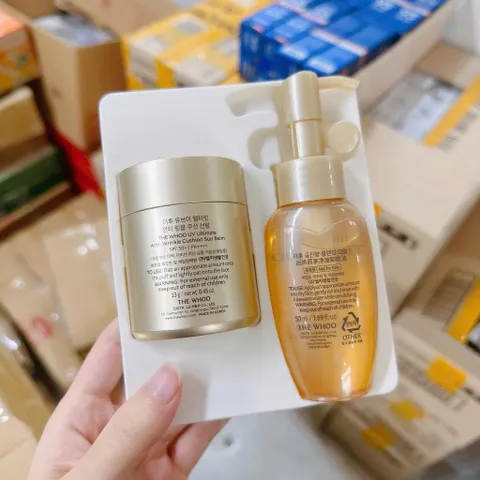 Phấn chống nắng Whoo Blam tặng dầu tẩy trang 50ml
