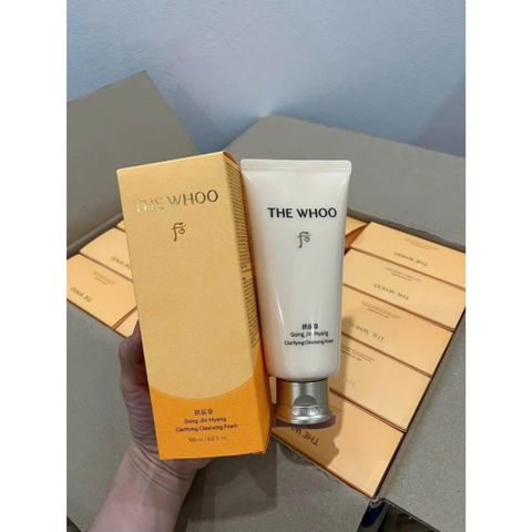 SỮA RỬA MẶT WHOO VÀNG CAO CẤP 180ML LÀM SẠCH SÂU, DƯỠNG DA MỀM MỊN