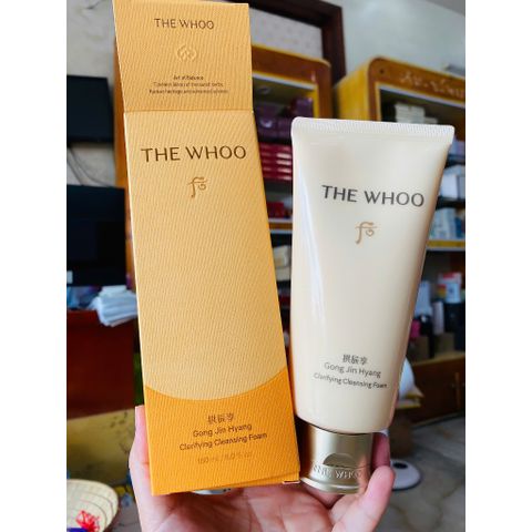 SỮA RỬA MẶT WHOO VÀNG CAO CẤP 180ML LÀM SẠCH SÂU, DƯỠNG DA MỀM MỊN