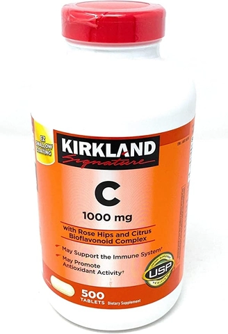Viên Uống Vitamin C 1000mg Kirkland 500 V