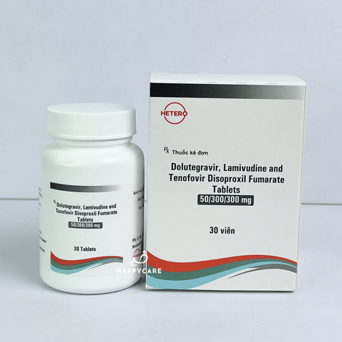 HETERO 50/300/300mg 30 Viên ARV Hỗ Trợ Kiểm Soát Tải Lượng Virus