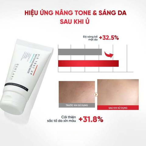 Kem Ủ Da Mặt Bio Usolab Tone Up 50ml - Dưỡng Ẩm, Hỗ Trợ Làm Sáng Da, Cải Thiện Da Xỉn Màu