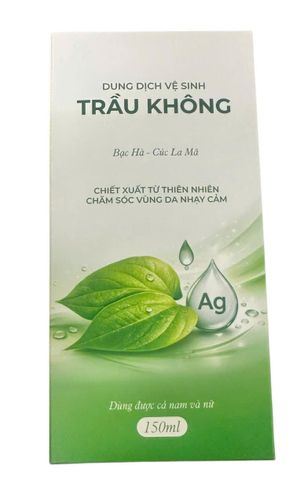 Dung dịch vệ sinh trầu không cúc la mã bạc hà hộp 150ml hàng chính hãng