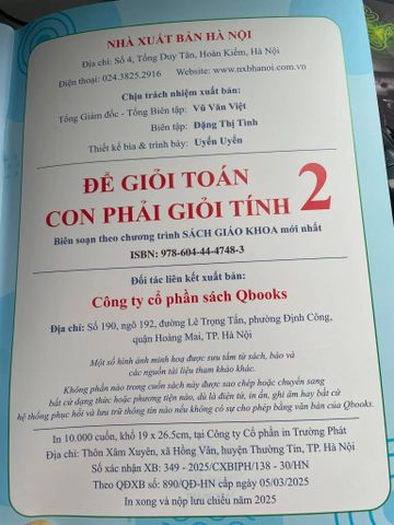 Sách - Để Giỏi Toán Con Phải Giỏi Tính NXB 2025 (Đủ Bộ Số 1-5)