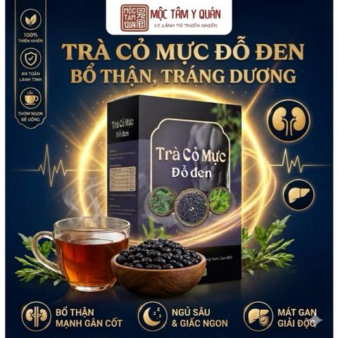 combo2 hộp trà cỏ mực đỗ đen
