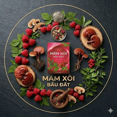 combo 2 hộp Trà Mâm Xôi Bầu Đất Điều Hòa Kinh Nguyệt, Giảm Đau Bụng Kinh, Ổn Định Nội Tiết Tố Nữ, Đẹp Da, Bổ Huyết