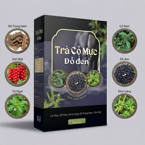 combo2 hộp trà cỏ mực đỗ đen