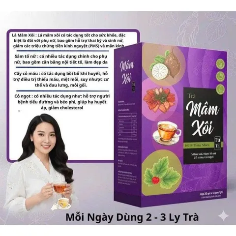 combo 4 hộp trà mâm xôi tứ vị 100%