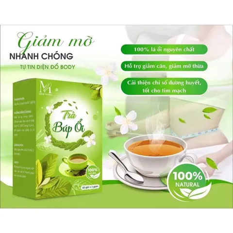 Combo 2 hộp trà búp ổi (hộp 60 gói -> 2 hộp 120 gói )