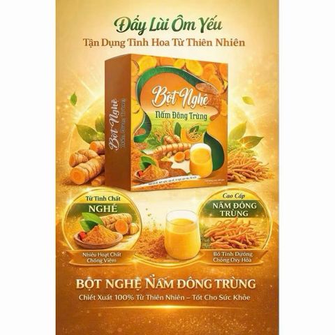 combo 2 hộp bột nghệ nấm đông trung