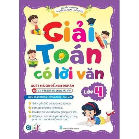 Giải Toán Có Lời Văn Lớp 4 - NXB 2025