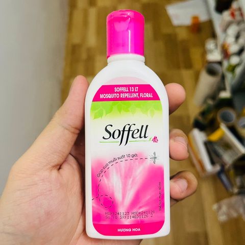 KEM BÔI DA VÀ XỊT CHỐNG MUỖI SOFFELL HƯƠNG HOA HƯƠNG CAM