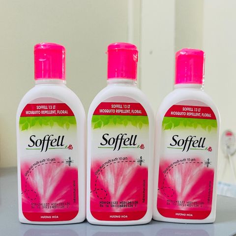KEM BÔI DA VÀ XỊT CHỐNG MUỖI SOFFELL HƯƠNG HOA HƯƠNG CAM
