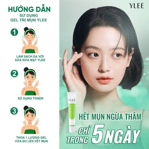 (Tuýp 15g) Gel Bôi Mụn Tuổi Dậy Thì YLEE Cho Mụn Trứng Cá, Mụn Sưng Đỏ. Hỗ Trợ Giảm Mụn, Dưỡng Sáng Da