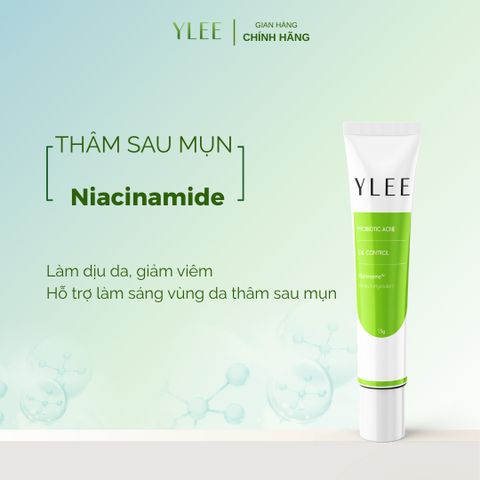 (Tuýp 15g) Gel Bôi Mụn Tuổi Dậy Thì YLEE Cho Mụn Trứng Cá, Mụn Sưng Đỏ. Hỗ Trợ Giảm Mụn, Dưỡng Sáng Da