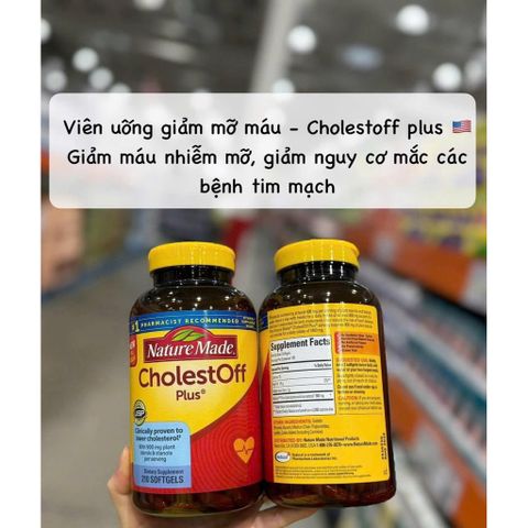 [ hỏa tốc] V.i.ê.n Cho-les-te-rol Na.ture Made CholestOff Plus 210V
