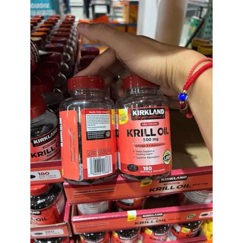 [ HỎA TỐC] Dầu omega 3 nhuyễn thể (dầu tôm) Kirkland Signature Krill Oil 500mg