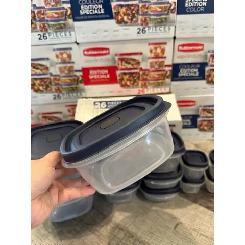 [ Hỏa tốc] Bộ 13 Hộp Đựng Thực Phẩm Rubbermaid Nắp xanh và nắp đỏ - Hàng Mỹ