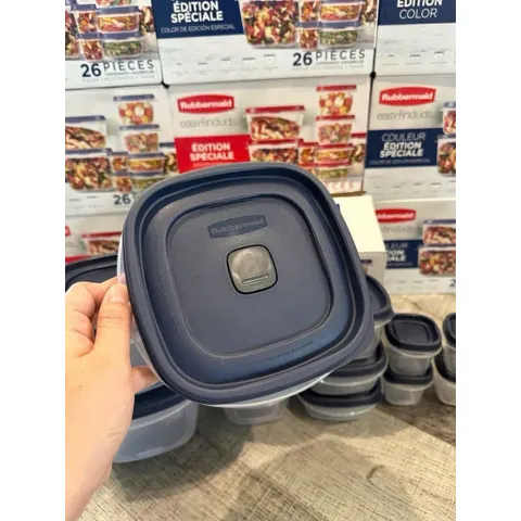 [ Hỏa tốc] Bộ 13 Hộp Đựng Thực Phẩm Rubbermaid Nắp xanh và nắp đỏ - Hàng Mỹ