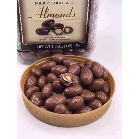 [ hỏa tốc] Kẹo Socola Sữa bọc Hạnh nhân Kirkland Milk Chocolate Almonds 1,36kg