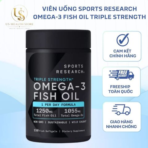 [ HỎA TỐC] Dầu Cá Triple Strength O.me.ga -3 Fish O.il