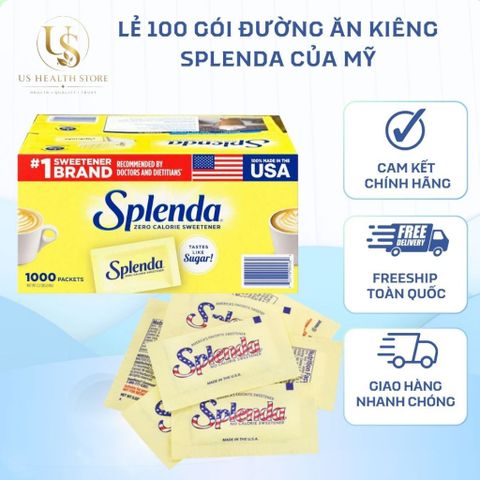 [ hỏa tốc] Set 100 gói Đường ăn kiêng Splenda của Mỹ