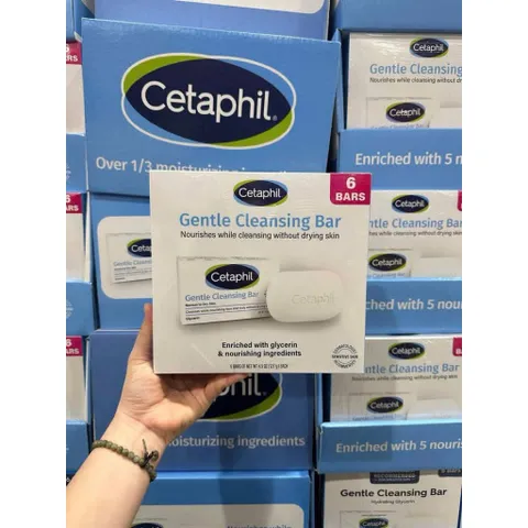 [ HỎA TỐC] Lốc 6 Xà Bông Cục Cetaphil Gentle Cleansing Bar 127g – Làm Sạch Dịu Nhẹ Cho Da