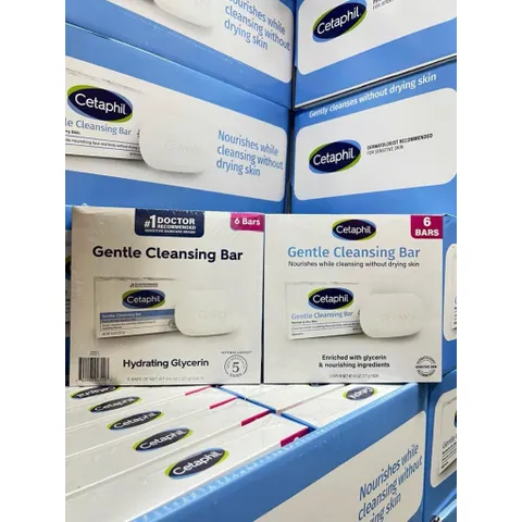 [ HỎA TỐC] Lốc 6 Xà Bông Cục Cetaphil Gentle Cleansing Bar 127g – Làm Sạch Dịu Nhẹ Cho Da