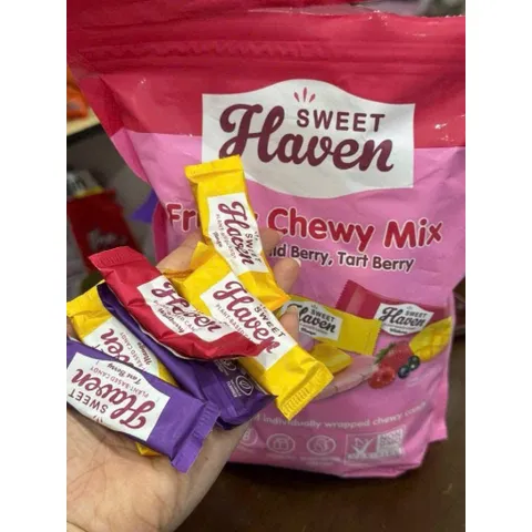 [ HỎA TỐC] Kẹo Dẻo Sweet Haven Fruity Chewy Mix 800g Mỹ - Hỗn hợp kẹo trái cây tự nhiên