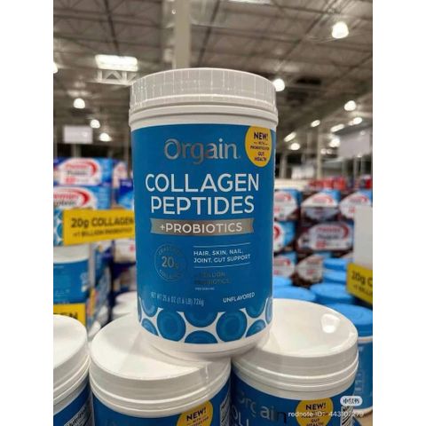 [ HỎA TỐC] Collagen Thủy Phân Orgain Collagen Peptides Và Probiotics Unflavored 726GR