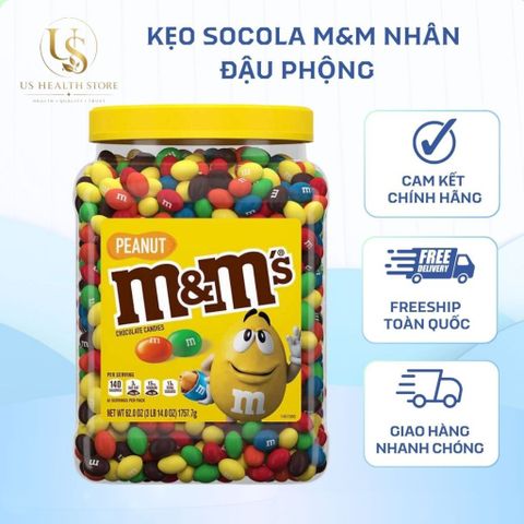 [ HỎA TỐC] KẸO SOCOLA M&M NHÂN ĐẬU PHỘNG NGON NGẤT NGÂY LUÔN 1757,7kg MỸ