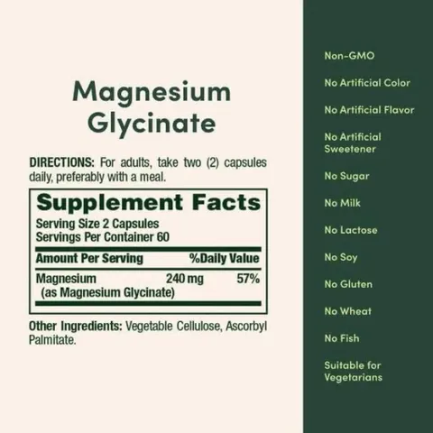 [ hỏa tốc] Nature’s Bounty Magnesium Glycinate Mỹ