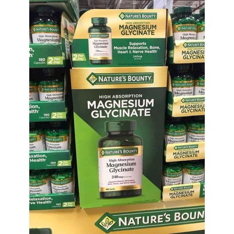[ hỏa tốc] Nature’s Bounty Magnesium Glycinate Mỹ