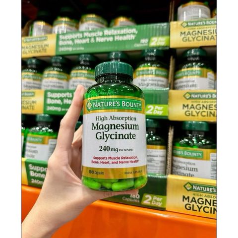 [ hỏa tốc] Nature’s Bounty Magnesium Glycinate Mỹ