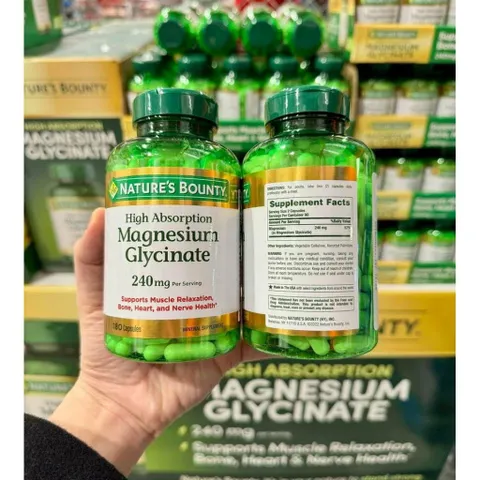 [ hỏa tốc] Nature’s Bounty Magnesium Glycinate Mỹ