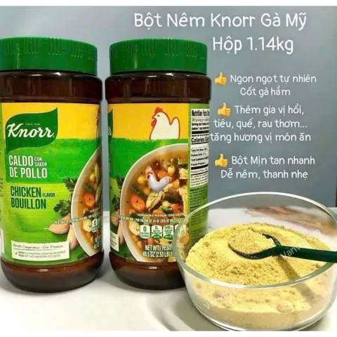 [ HỎA TỐC] Bột nêm Gà Knorr Chicken Flavor Bouillon 1.14kg