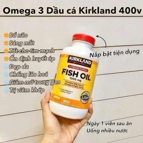 [HỎA TỐC] DẦU Omega 3 Kirkland Signature Fish