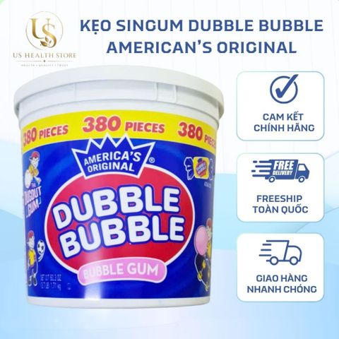 [ HỎA TỐC] Kẹo Singum hương trái cây America's Original Dubble Bubble 340 viên 1.52kg