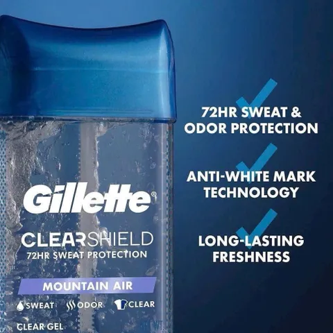 [ HỎA TỐC] Gel Khử Mùi & Hỗ Trợ Giảm Tiết Mồ Hôi Dành Cho Nam Gillette Cool Wave 107g