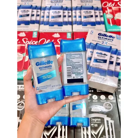 [ HỎA TỐC] Gel Khử Mùi & Hỗ Trợ Giảm Tiết Mồ Hôi Dành Cho Nam Gillette Cool Wave 107g