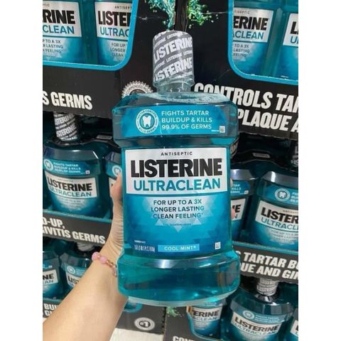 [ HỎA TỐC] Nước súc miệng Listerine Ultraclean 1,5 lít  - Hàng Mỹ