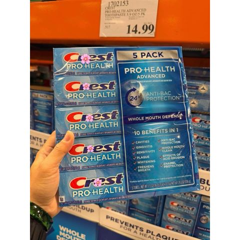 [ HỎA TỐC]  Kem Đánh Răng Crest Pro-Health Advanced Whitening & Intensive Clean 167g 🦷