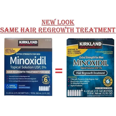 [ hỏa tốc] SET DD Hỗ trợ m ọc t óc Minoxidil 5% Kirk land Mỹ 6 chai x 60ml